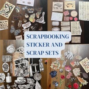 vintage, floral scrapbook set✨